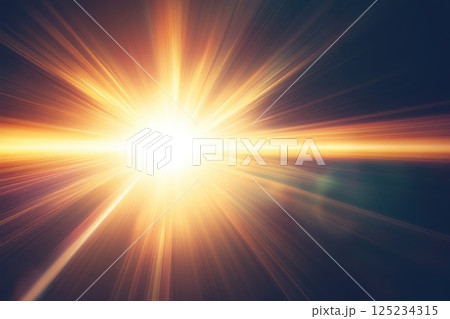 Multicolored Lens Flare Effect with Soft Focus and Lighting Impact 125234315