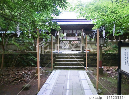 伊豆下田の白濱神社の本殿（静岡県下田市） 125235324