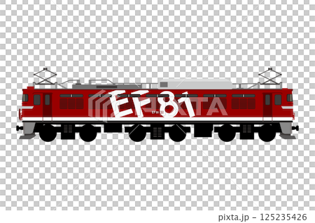 EF81型電力機車水平向量插圖[EF81-95] 125235426
