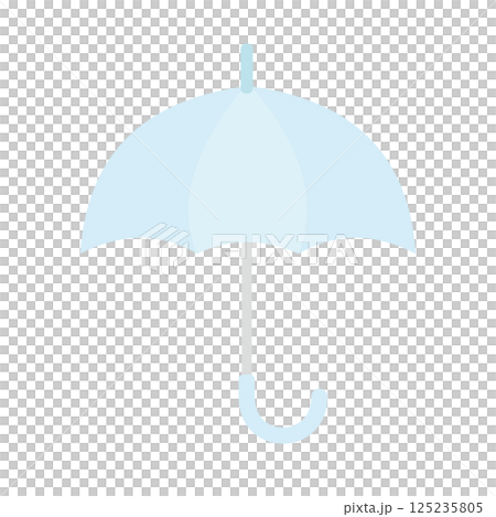 Simple and cute umbrella vector material - Rain gear icon Simple and cute umbrella vector material - Rain gear icon 125235805