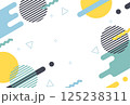 幾何学的な図形のシンプル背景1 125238311