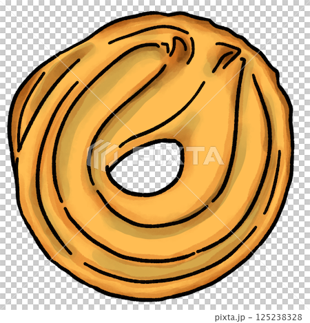 絞り出しクッキーのイラスト 125238328