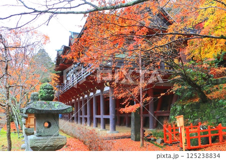 秋の談山神社（拝殿・奈良県桜井市） 125238834