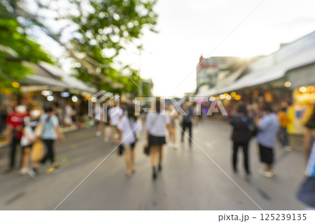 Bangkok, Thailand - Jun 4, 2022 : Crowd of tourist shopping in Chatuchak or Jatujak weekend market in Bangkok, Thailand. This place is a famous and popular travel destination among tourist. Bangkok, Thailand - Jun 4, 2022 : Crowd of tourist shopping in Chatuchak or Jatujak weekend market in Bangkok, Thailand. This place is a famous and popular travel destination among tourist. 125239135