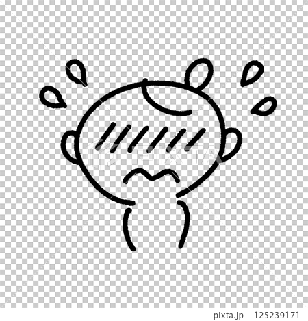 顔を真っ赤にして照れる女性・恥ずかしい・緊張 125239171