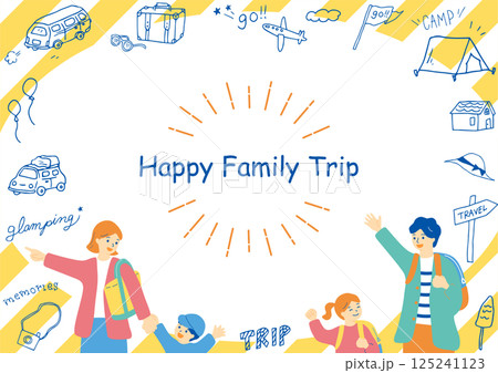 旅を楽しむ家族 125241123