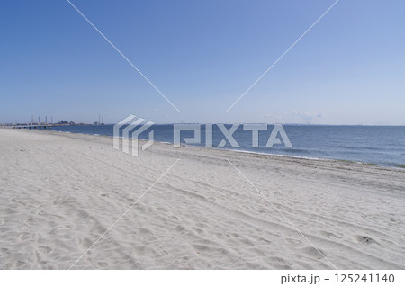 春、快晴のいなげの浜（白い砂浜） 125241140