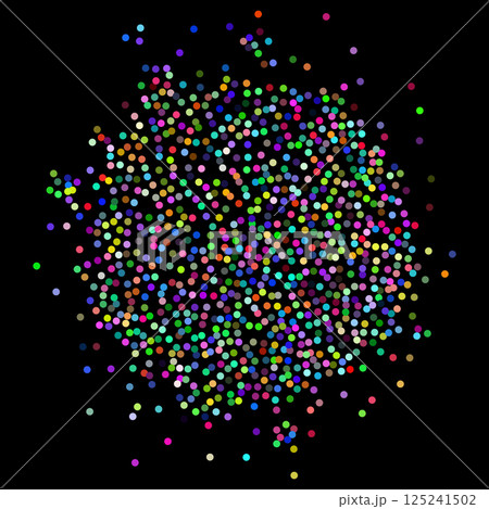 Colorful Glitter Dots Circle 125241502