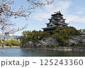 広島城と桜と堀 広島城と桜と堀 125243360