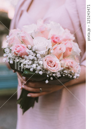 Delicate bouquet of the bride Delicate bouquet of the bride 125243471