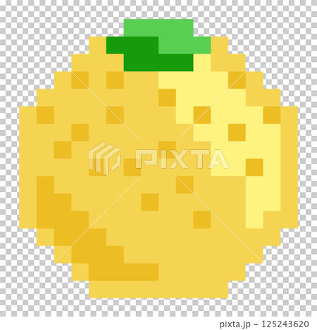 以圓點表達的葡萄柚插畫 以圓點表達的葡萄柚插畫 125243620