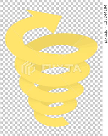 Yellow spinning upward arrow Yellow spinning upward arrow 125244194