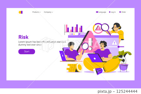 Risk analysis in a digital workspace with teamwork focused on identifying and evaluating challenges. People engage with technology, exploring data and visuals to manage potential threats effectively 125244444