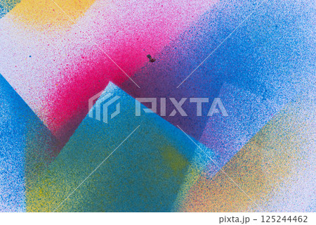 スプレー塗料のカラフルな背景 スプレー塗料のカラフルな背景 125244462