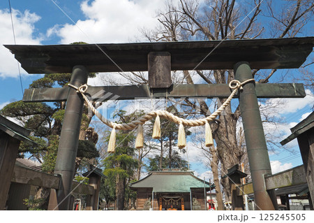 東八幡神社の鳥居【埼玉県春日部市】 東八幡神社の鳥居【埼玉県春日部市】 125245505