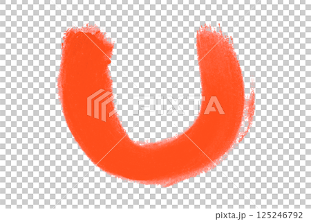 red brush isolated on transparent background red brush isolated on transparent background 125246792