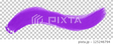 purple brush isolated on transparent background 125246794