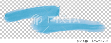 Light blue brush isolated on transparent background Light blue brush isolated on transparent background 125246796