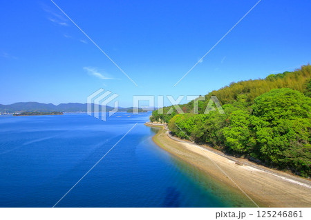 大芝大橋から望む 春の瀬戸内風景 125246861