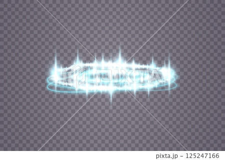 A Stunningly Illuminating Glowing Energy Ring, Adorned with Captivating Sparkles Effect and Various Colorful Highlights A Stunningly Illuminating Glowing Energy Ring, Adorned with Captivating Sparkles Effect and Various Colorful Highlights 125247166