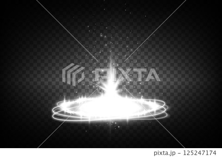 A Shining and Sparkling Light Burst with Beautiful Radiant Glow Effects Capturing an Ethereal Atmosphere 125247174