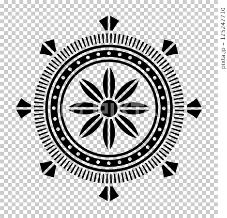 家紋　輪宝 125247710