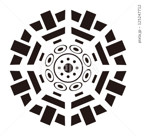 家紋　輪宝 125247712