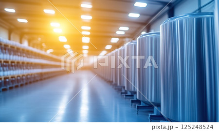 Chemical quality control procedures in a modern manufacturing facility. 125248524