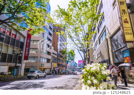 日本の東京都市景観 新緑の宮益坂から渋谷駅や宮益坂下交差点などを望む 日本の東京都市景観 新緑の宮益坂から渋谷駅や宮益坂下交差点などを望む 125248625