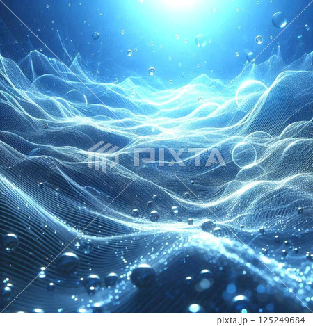青色の抽象的な背景 125249684