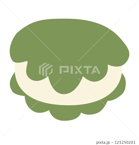 シンプルな柏餅のイラスト シンプルな柏餅のイラスト 125250201