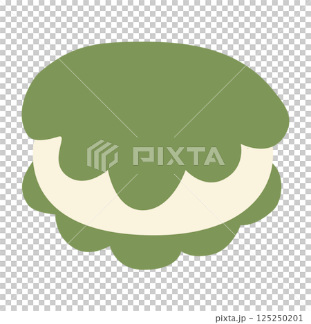 シンプルな柏餅のイラスト シンプルな柏餅のイラスト 125250201