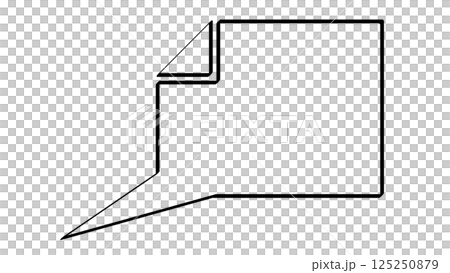 方形氣泡（透明背景） 125250879