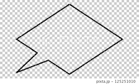 Simple diamond-shaped speech bubble (transparent background) Simple diamond-shaped speech bubble (transparent background) 125251010