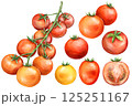トマトのセットイラスト 125251167
