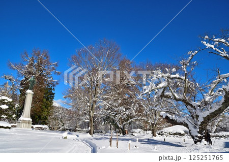 天鏡閣の雪景色（福島県） 125251765
