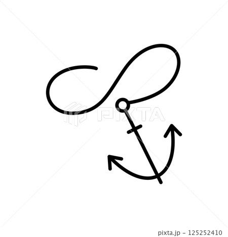 Marine port icon. Outline linear seaport symbol vector. Linear style illustration with editable stroke isolated on white background 125252410
