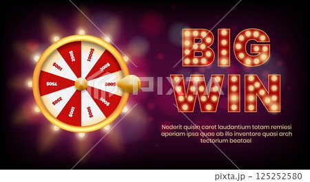 Fortune wheel poster template 125252580