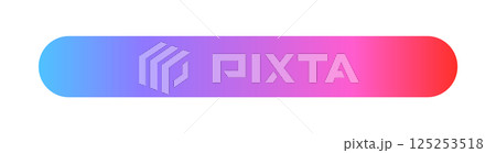 青と赤のグラデーションのバー - 温度や感情など変化を可視化したカラースケールやフレームの素材 125253518