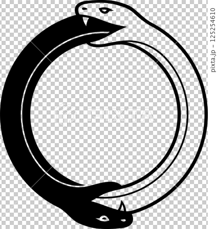 Ouroboros double snake symbol Ouroboros double snake symbol 125254610