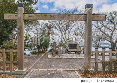富士市の富士と港の見える公園の風景(静岡県) 富士市の富士と港の見える公園の風景(静岡県) 125256008