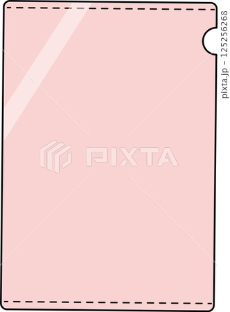 書類とクリアファイルのイラスト 125256268
