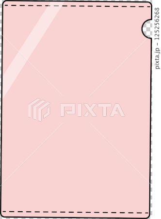 書類とクリアファイルのイラスト 125256268