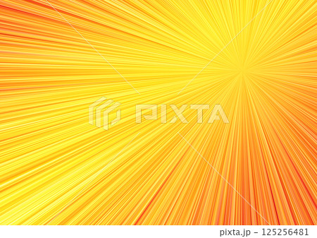 赤黄色い放射状の線 光の筋(背景素材) 明るい 赤黄色い放射状の線 光の筋(背景素材) 明るい 125256481