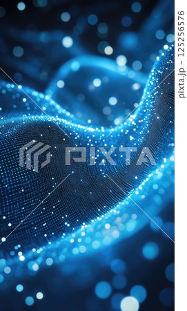 Soft blue lines and bokeh light spots intertwine to form a visually appealing abstract background Soft blue lines and bokeh light spots intertwine to form a visually appealing abstract background 125256576