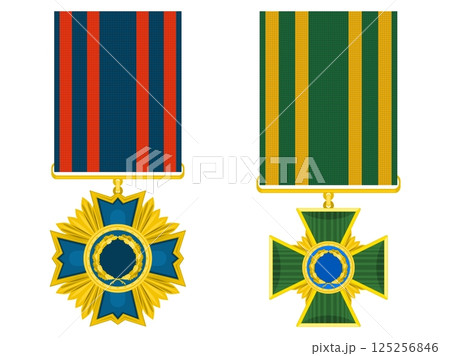 simple awards military orders with fabric insert.stock vector image simple awards military orders with fabric insert.stock vector image 125256846