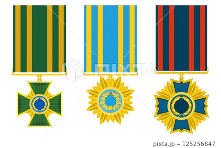 large selection of awards military orders with fabric insert. stock vector image large selection of awards military orders with fabric insert. stock vector image 125256847