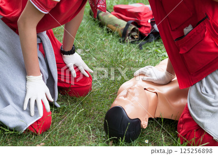 CPR - Cardiopulmonary resuscitation and first aid class 125256898
