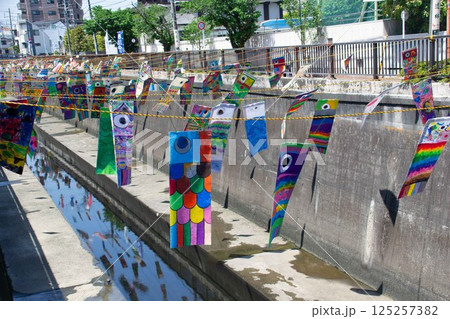 呑川の鯉のぼり 125257382