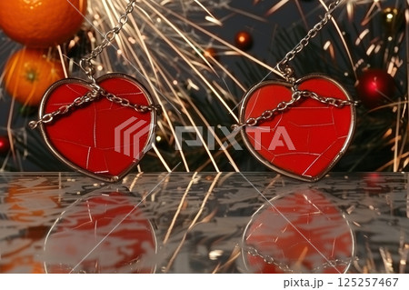 HeartShaped Pendants with a Beautiful Sparkling Background That Captivates the Senses HeartShaped Pendants with a Beautiful Sparkling Background That Captivates the Senses 125257467